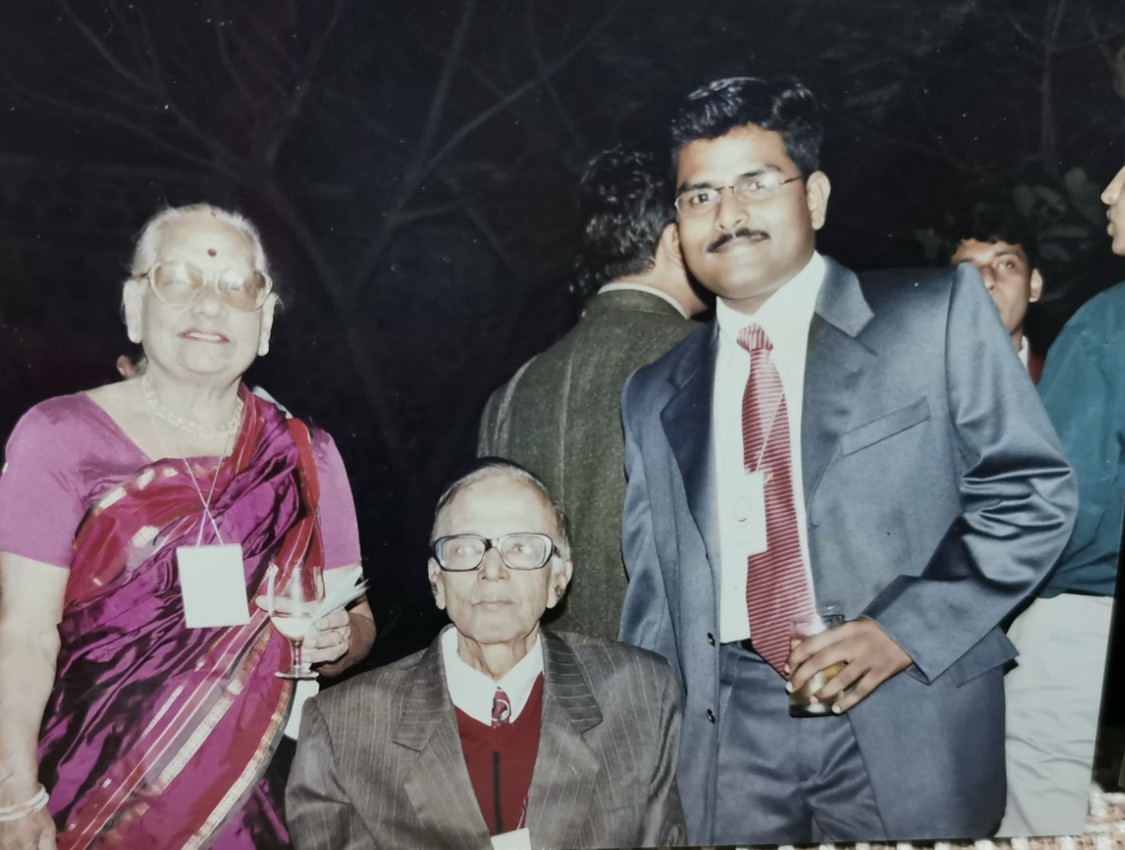 With Chief Dr B Ramamurthi and Madam Dr Indira Ramamurthi