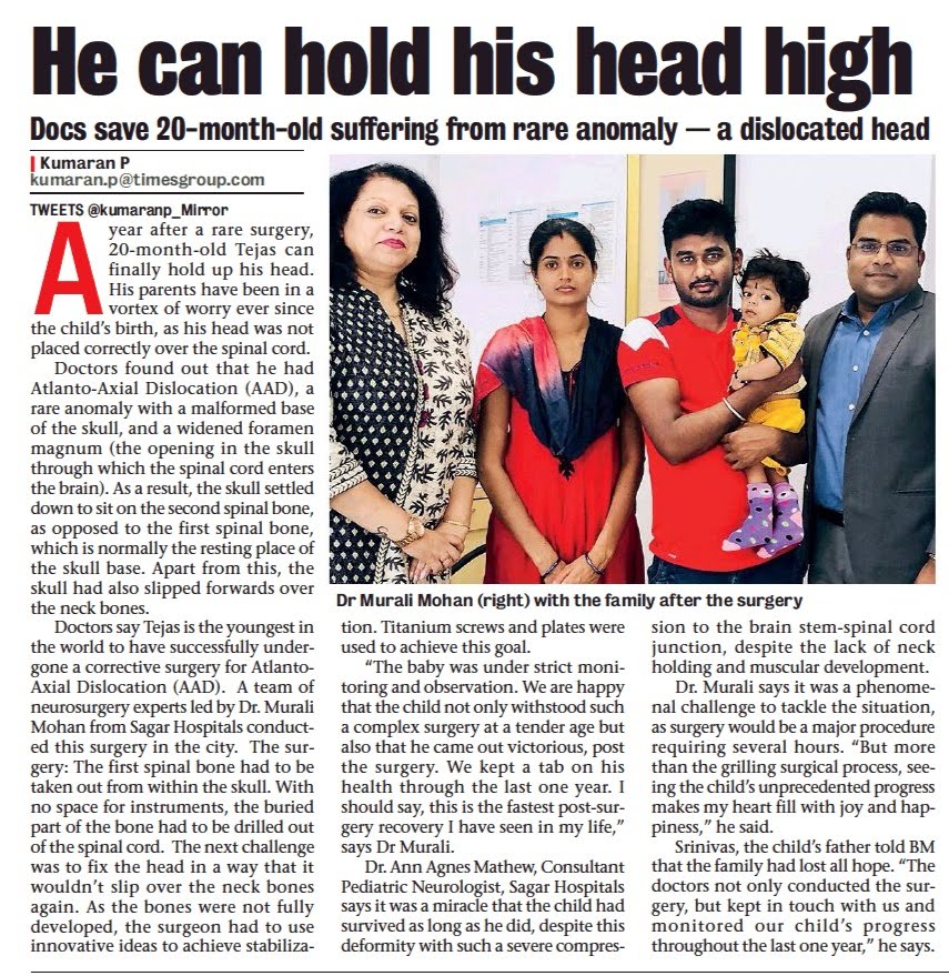 Youngest child to undergo AAD Fixation