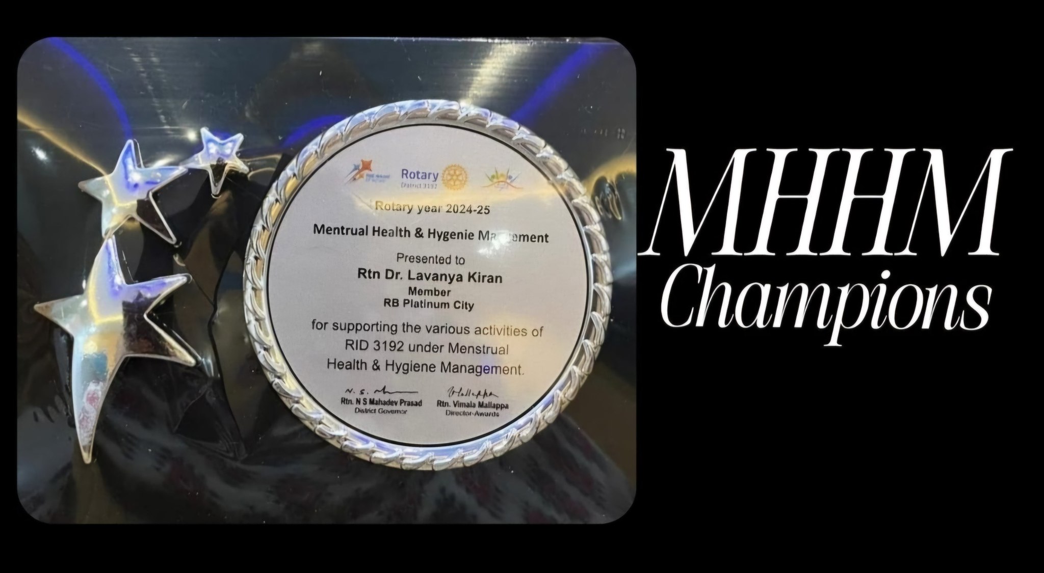 Rotary Appreciation Award – MHHM Leadership