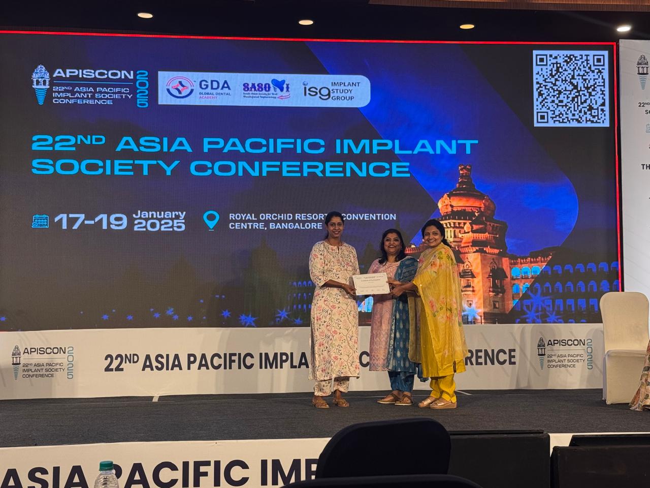 Scientific Paper Presentation at the 22nd Asia Pacific Implant Society Conference loading=