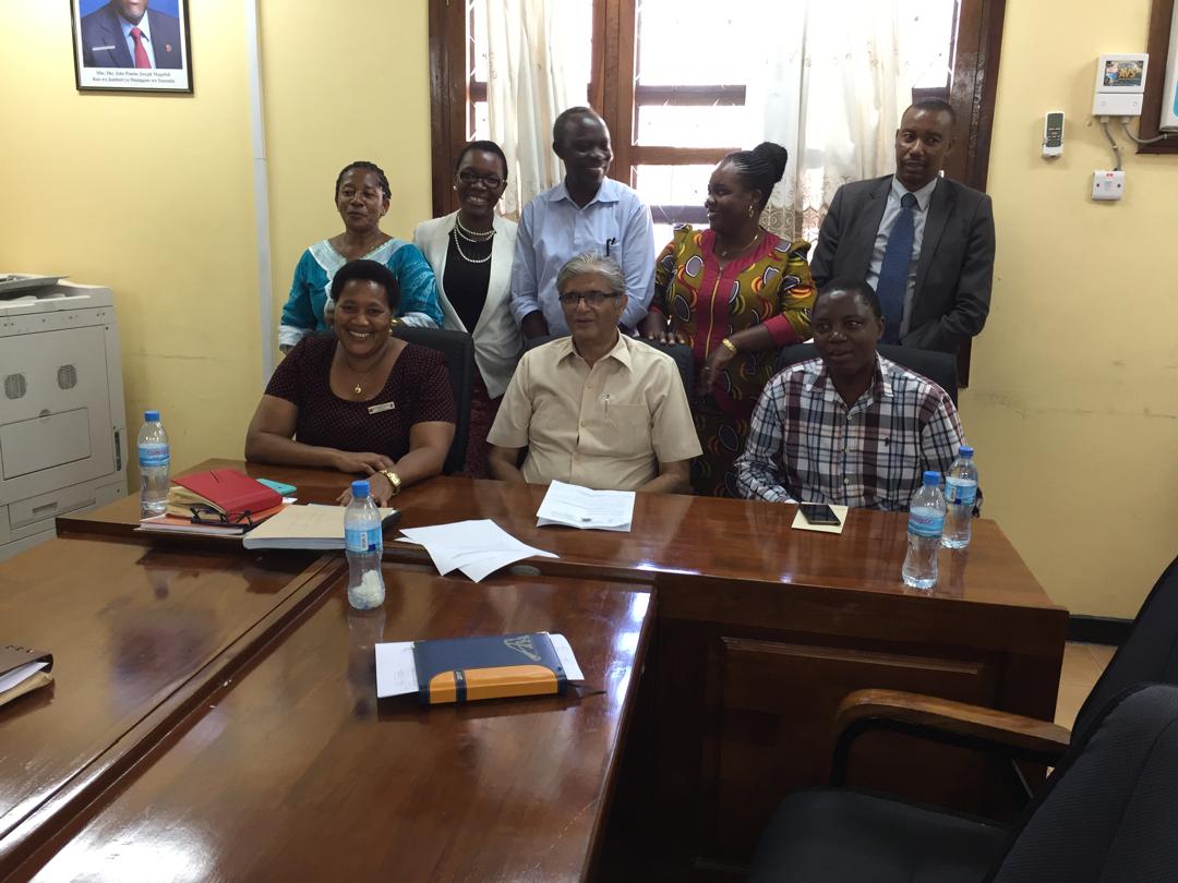 With my team at our branch specialist poly clinic Tandika Daressalaam
