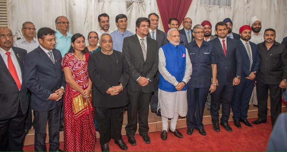 With India's President Mr. Modi when he visited Tanzania