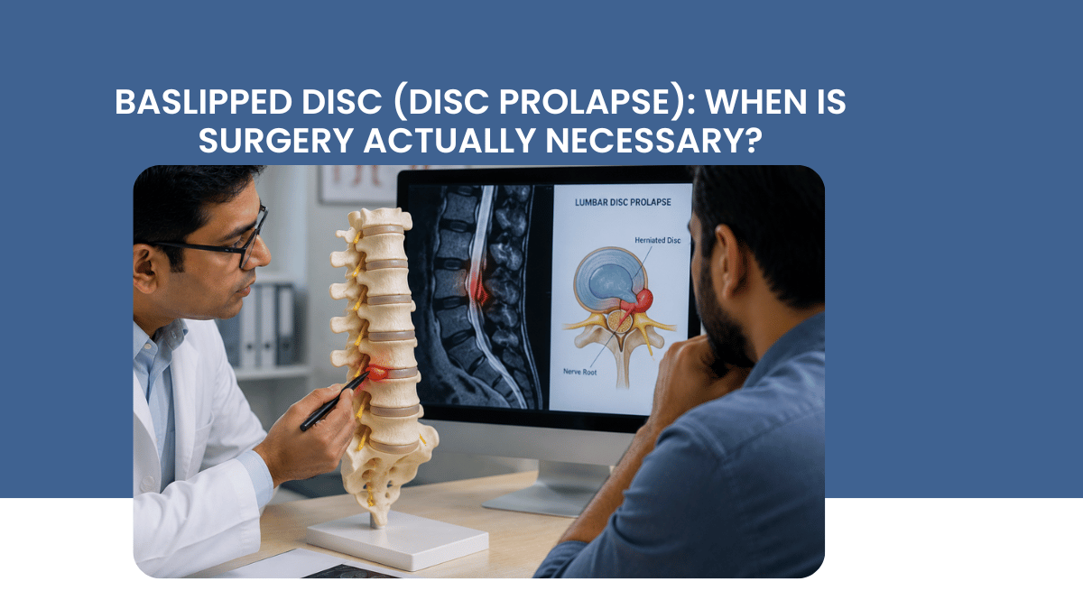 Slipped Disc (Disc Prolapse): When Is Surgery Actually Necessary?