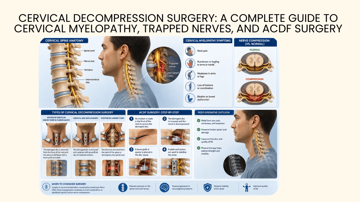 cervical decompression surgery myelopathy acdf preston uk