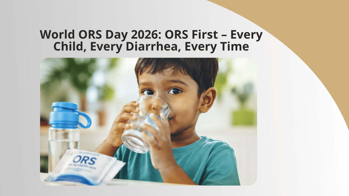 world ors day 2026 ors first every child vellore